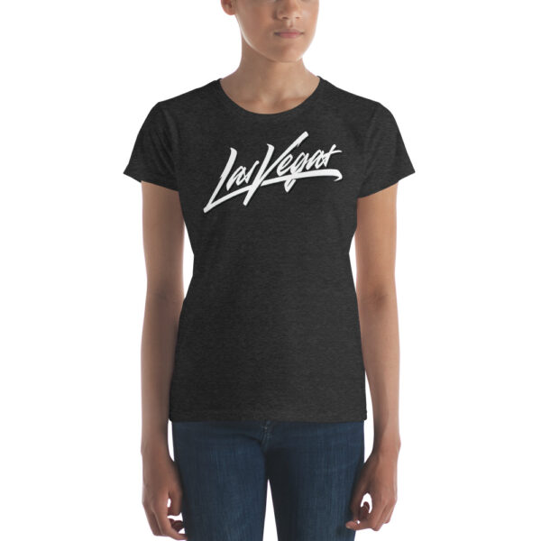 Las Vegas Brush Logo Women's short sleeve t-shirt - Image 3