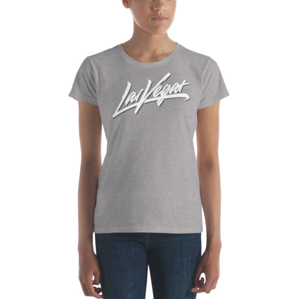 Las Vegas Brush Logo Women's short sleeve t-shirt - Image 6