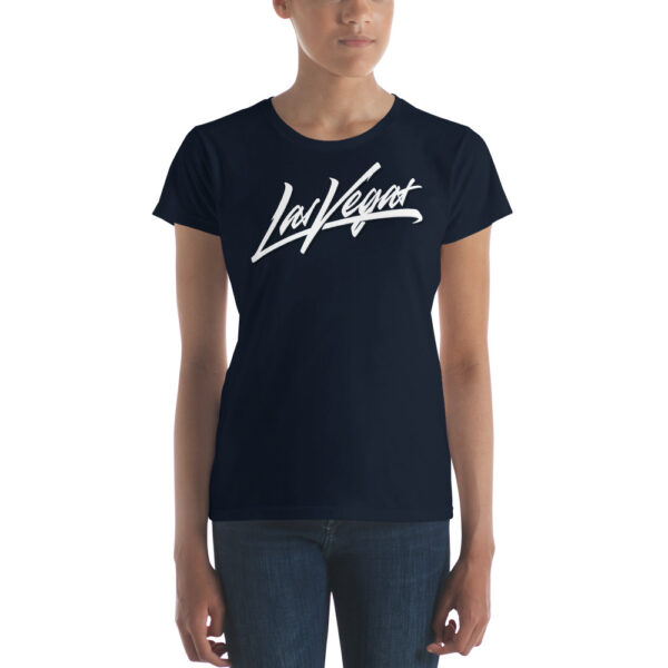 Las Vegas Brush Logo Women's short sleeve t-shirt - Image 2