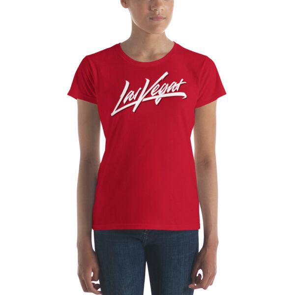 Las Vegas Brush Logo Women's short sleeve t-shirt - Image 4