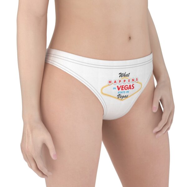 What Happens in Vegas Stays in Vegas Print Women's Thong Underwear - Image 3