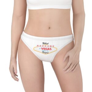 What Happens in Vegas Stays in Vegas Print Women's Thong Underwear