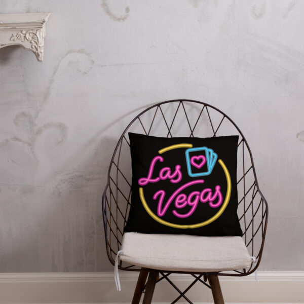 Las Vegas Neon Lights Basic Pillow - Image 13