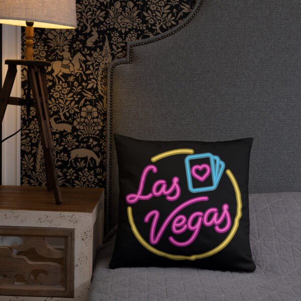 Las Vegas Neon Lights Basic Pillow - Image 14