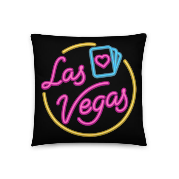 Las Vegas Neon Lights Basic Pillow - Image 17