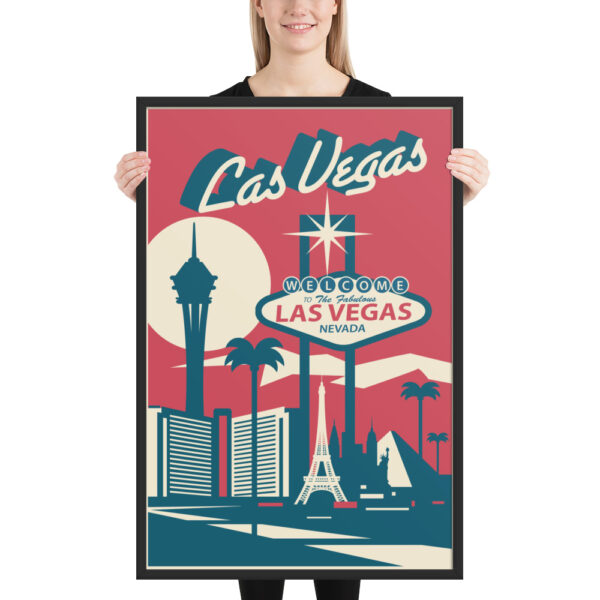 Vintage Las Vegas Strip Framed poster - Image 2