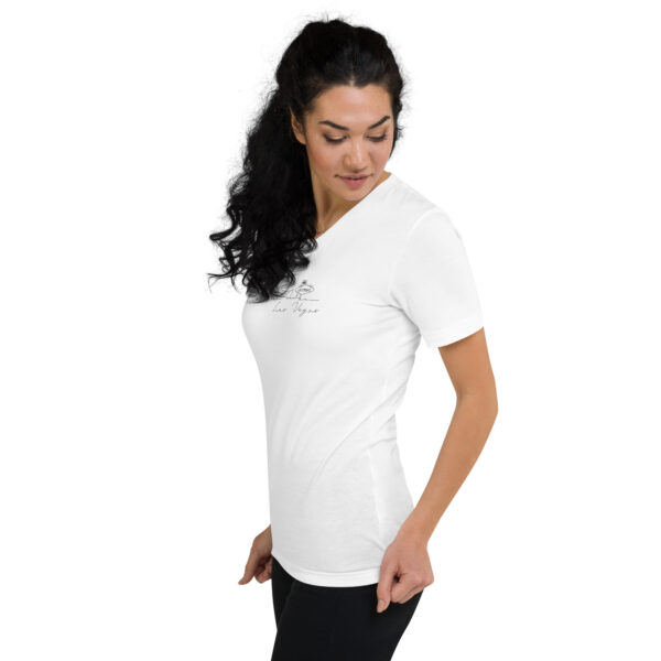 Las Vegas Skyline Line Art Women's Short Sleeve V-Neck T-Shirt - Image 2