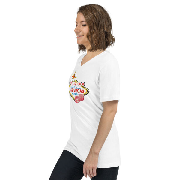 Las Vegas Sign Women's Short Sleeve V-Neck T-Shirt - Image 2