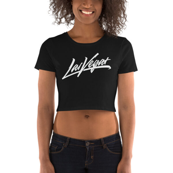 Las Vegas Brush Logo Women’s Crop Tee