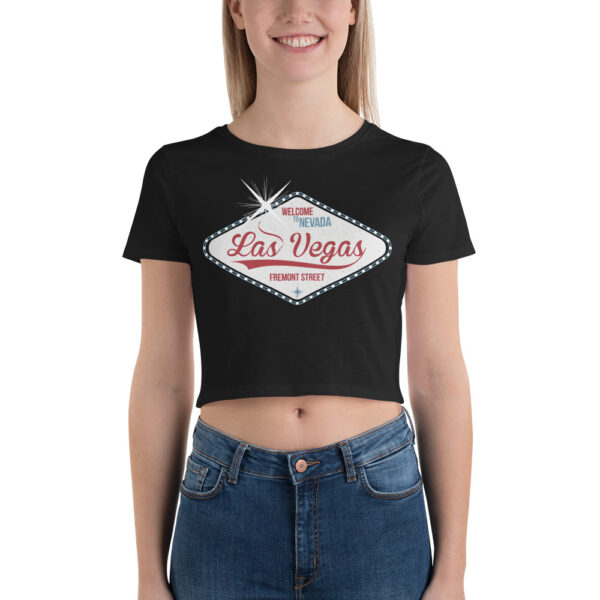 Las Vegas Fremont Street Women’s Crop Tee - Image 2