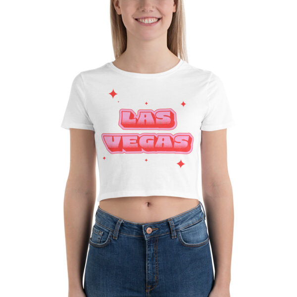 Las Vegas Sparkle Women’s Crop Tee