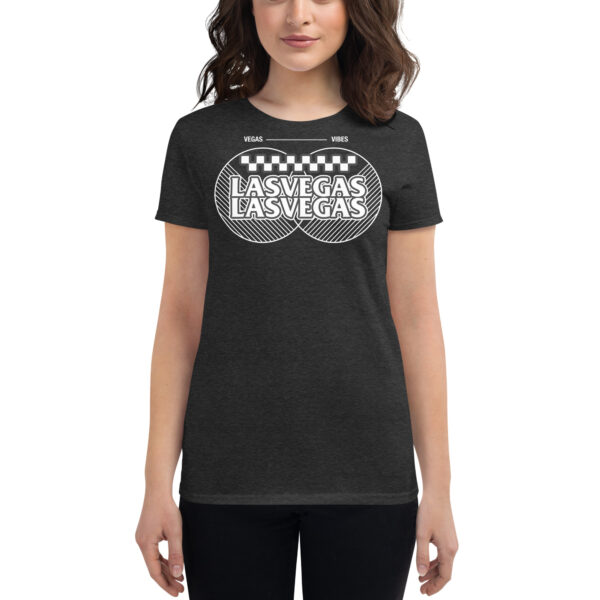 Las Vegas Vibes Checkerboard Women's short sleeve t-shirt - Image 3