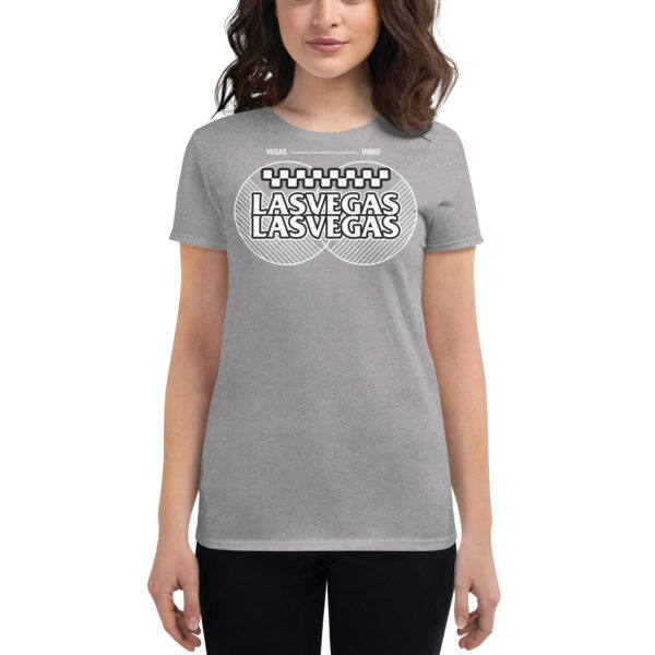 Las Vegas Vibes Checkerboard Women's short sleeve t-shirt - Image 6