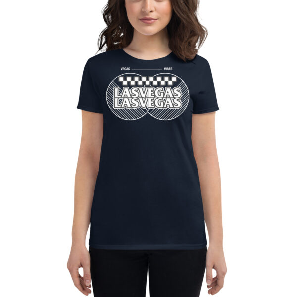 Las Vegas Vibes Checkerboard Women's short sleeve t-shirt - Image 2