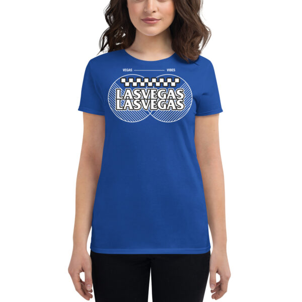 Las Vegas Vibes Checkerboard Women's short sleeve t-shirt - Image 5